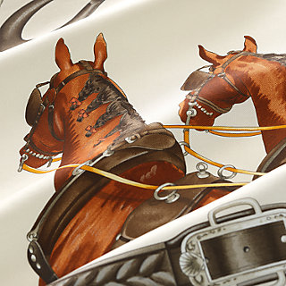即日発送】エルメス カレ90 シルク100 大判 スカーフ 馬のリボン